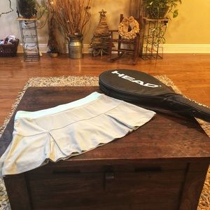 Nike light gray tennis skirt.